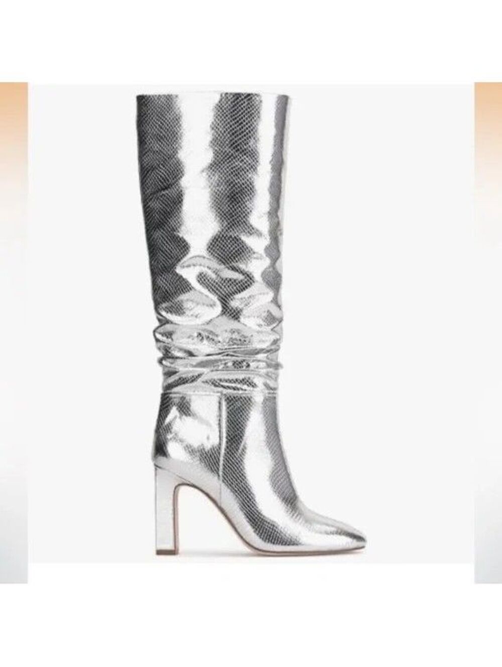 Jessica Simpson Minerva Metallic Wide Calf  Boots W- Sz 9